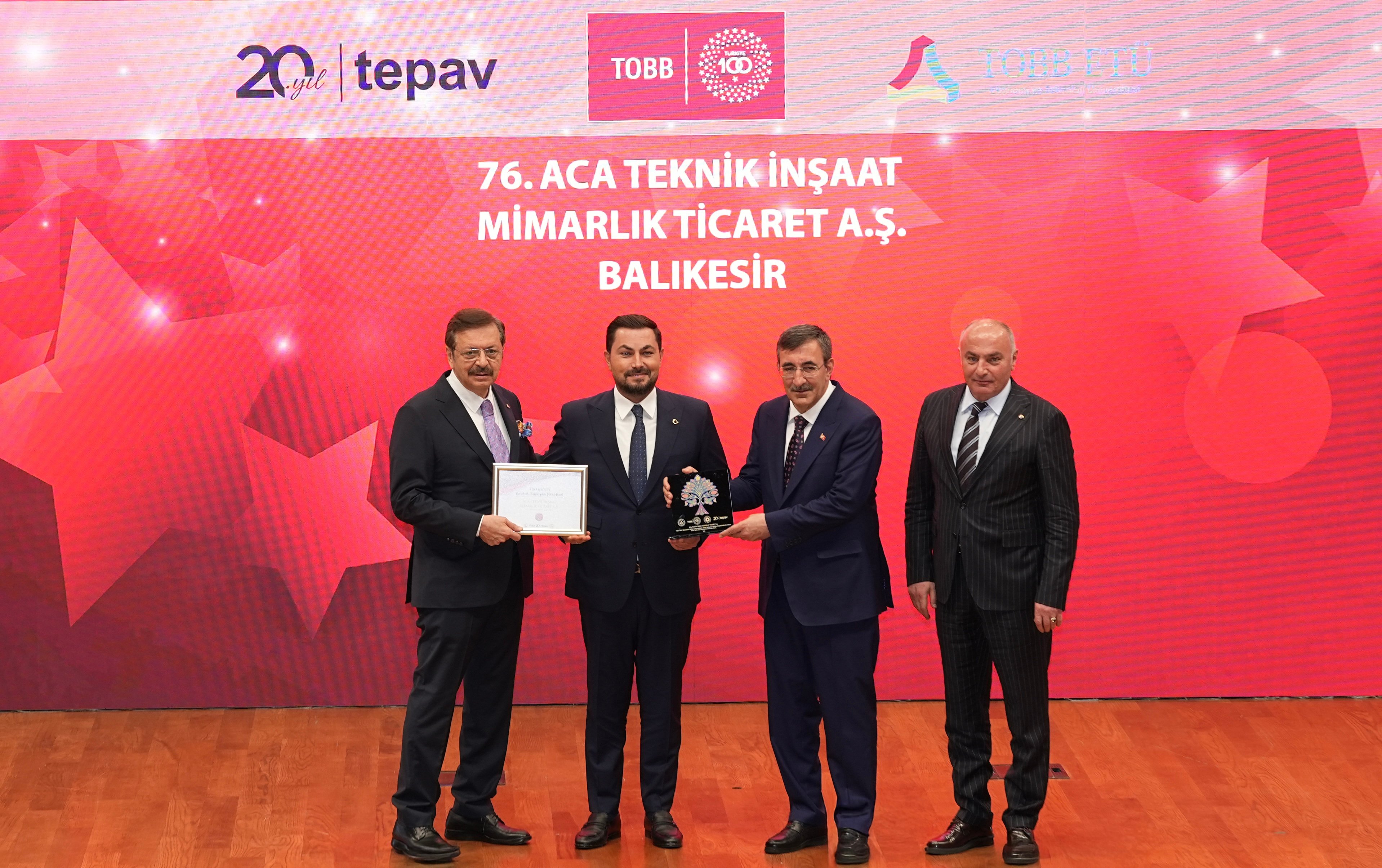 ACA, iki kez üst üste aldığı “Türkiye 100” ödülü ile 4 yıllık büyüme yolculuğunu taçlandırdı